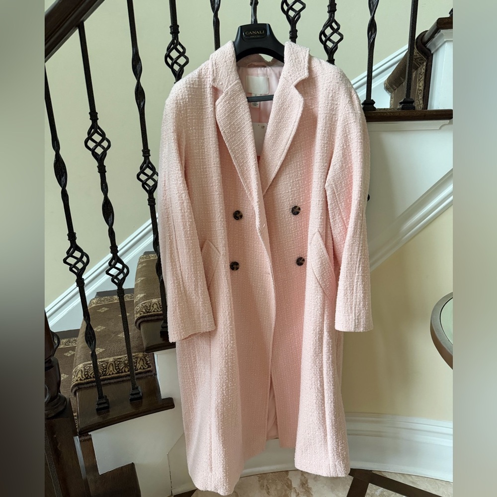 SPRING ! H&M Blush Pink Tweed Jacket